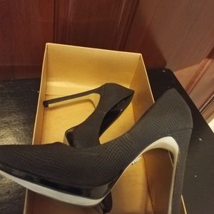 3' black textile stiletto from Rock Candy